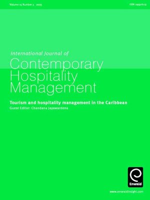 cover image of International Journal of Contemporary Hospitality Management, Volume 15, Issue 3